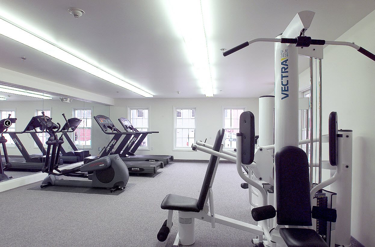 Fitness center.